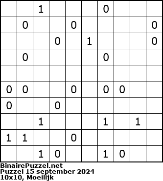 Binaire Puzzel