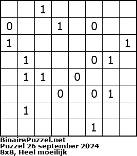 Binaire Puzzel