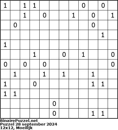 Binaire Puzzel