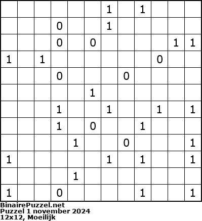 Binaire Puzzel