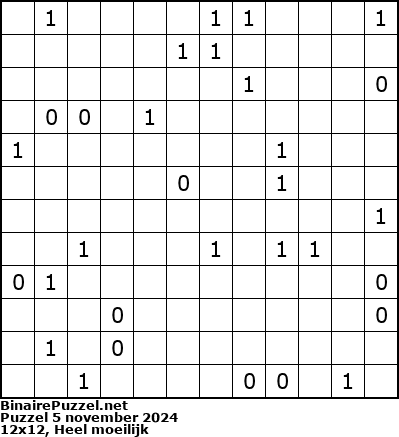 Binaire Puzzel