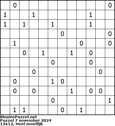 Binaire Puzzel