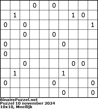 Binaire Puzzel