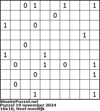 Binaire Puzzel