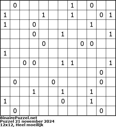 Binaire Puzzel