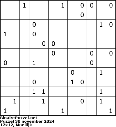 Binaire Puzzel