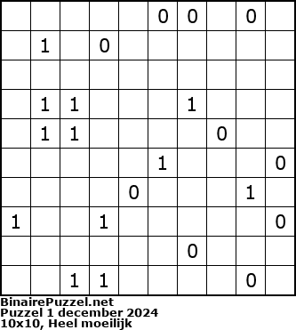 Binaire Puzzel
