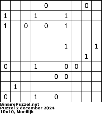 Binaire Puzzel