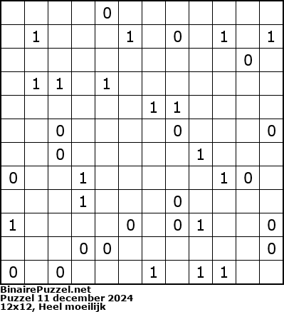 Binaire Puzzel