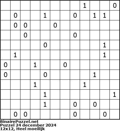 Binaire Puzzel