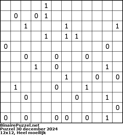 Binaire Puzzel