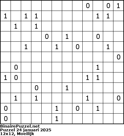 Binaire Puzzel