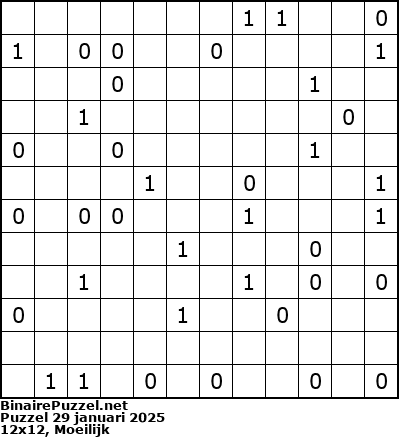 Binaire Puzzel