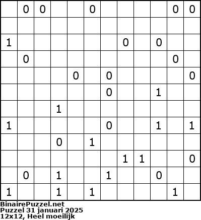 Binaire Puzzel
