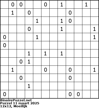Binaire Puzzel