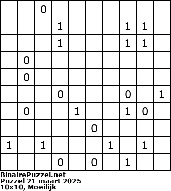 Binaire Puzzel