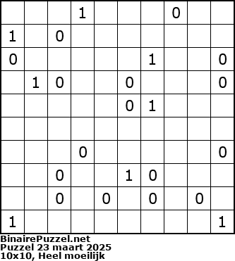 Binaire Puzzel