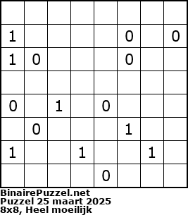 Binaire Puzzel