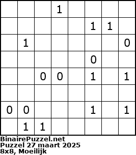 Binaire Puzzel