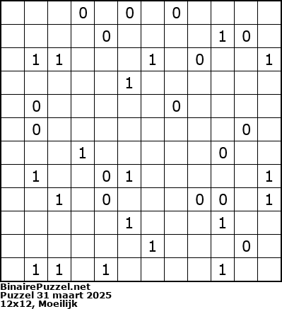 Binaire Puzzel