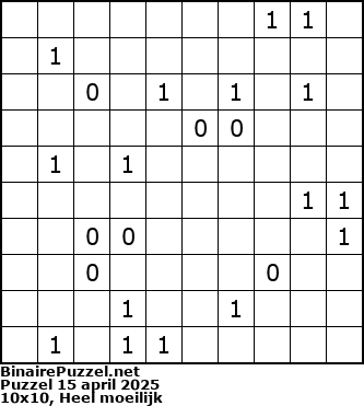 Binaire Puzzel