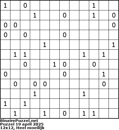 Binaire Puzzel