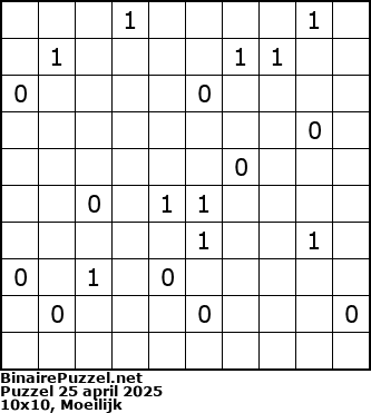Binaire Puzzel