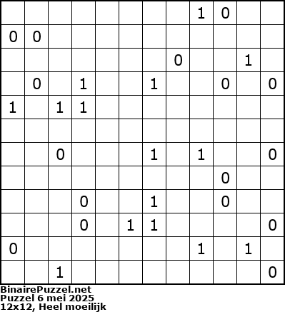 Binaire Puzzel