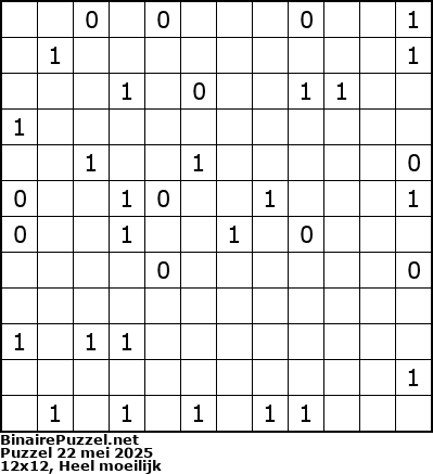 Binaire Puzzel