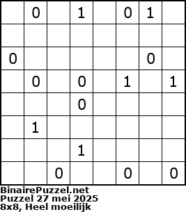 Binaire Puzzel
