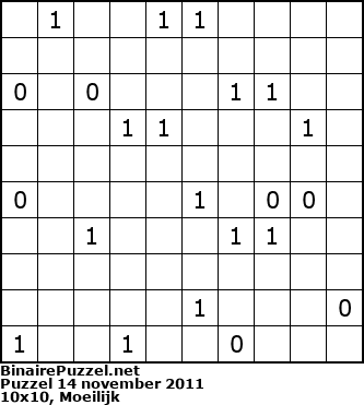 Binaire Puzzel