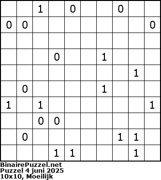 Binaire Puzzel