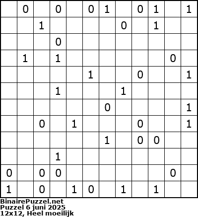 Binaire Puzzel
