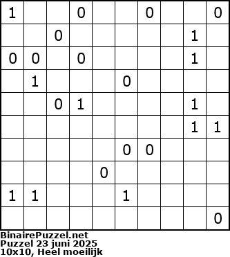 Binaire Puzzel