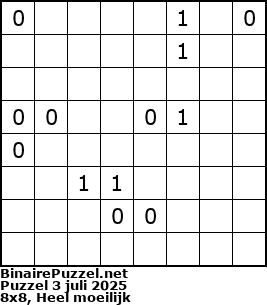 Binaire Puzzel