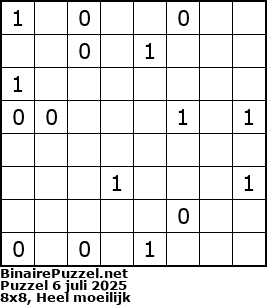 Binaire Puzzel