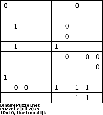 Binaire Puzzel
