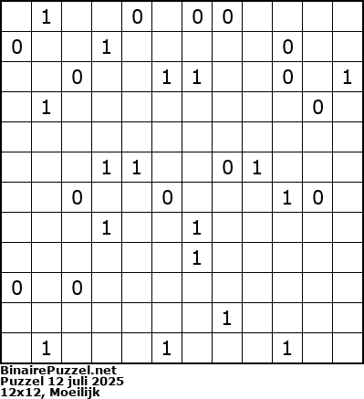 Binaire Puzzel