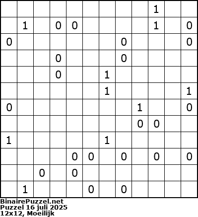 Binaire Puzzel