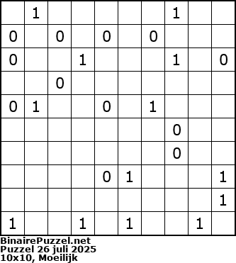 Binaire Puzzel