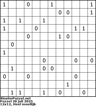 Binaire Puzzel