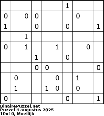Binaire Puzzel
