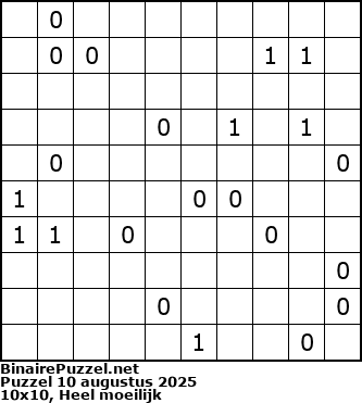 Binaire Puzzel