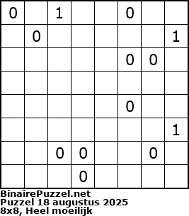 Binaire Puzzel