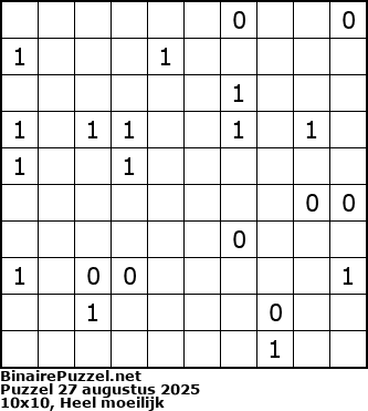 Binaire Puzzel