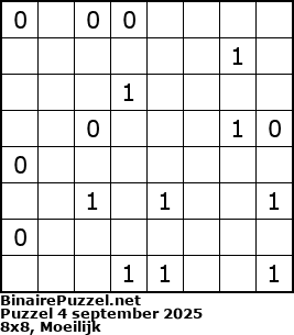 Binaire Puzzel