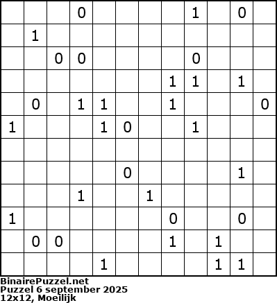 Binaire Puzzel