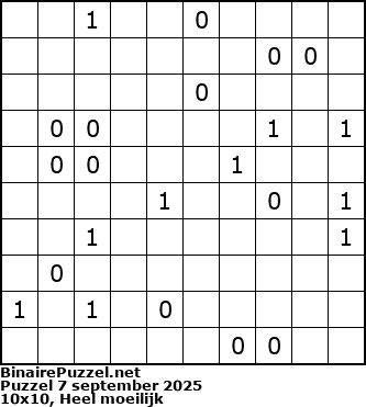 Binaire Puzzel