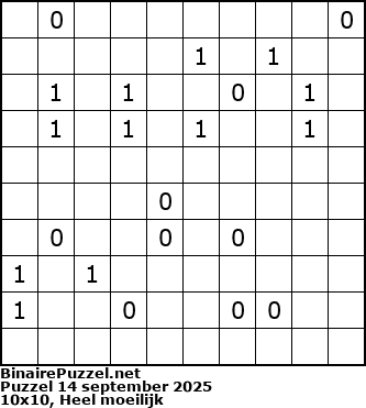 Binaire Puzzel