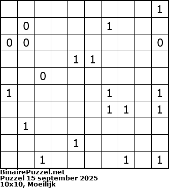 Binaire Puzzel
